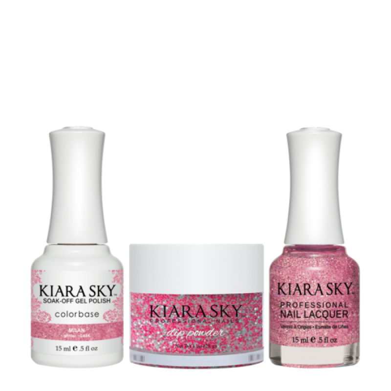 KIARA SKY 3in1 (Dipping Powder + Gel Polish + Nail Lacquer) - DGL 454, Milan